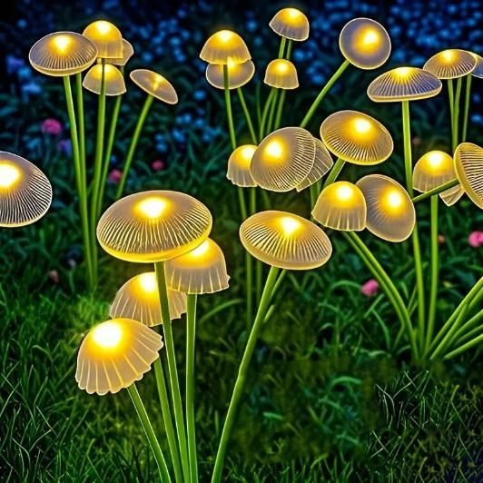 Jellyfish Mushroom Lights (Solar chargeable LEDs)