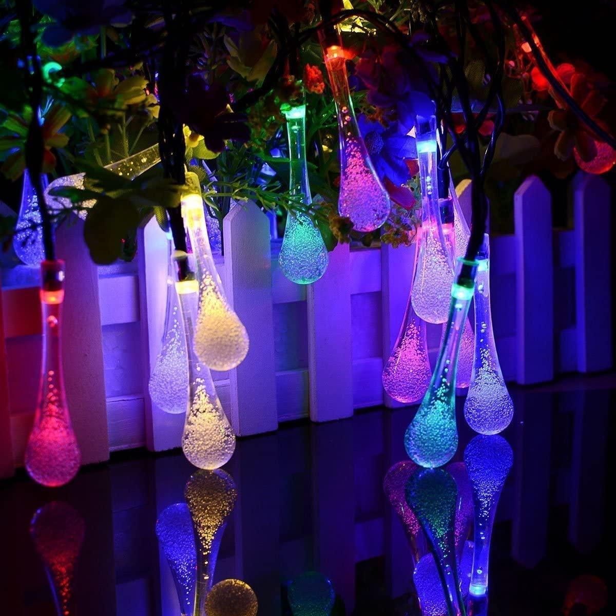 LED Rain Drop Fairy Lights Home Decoration