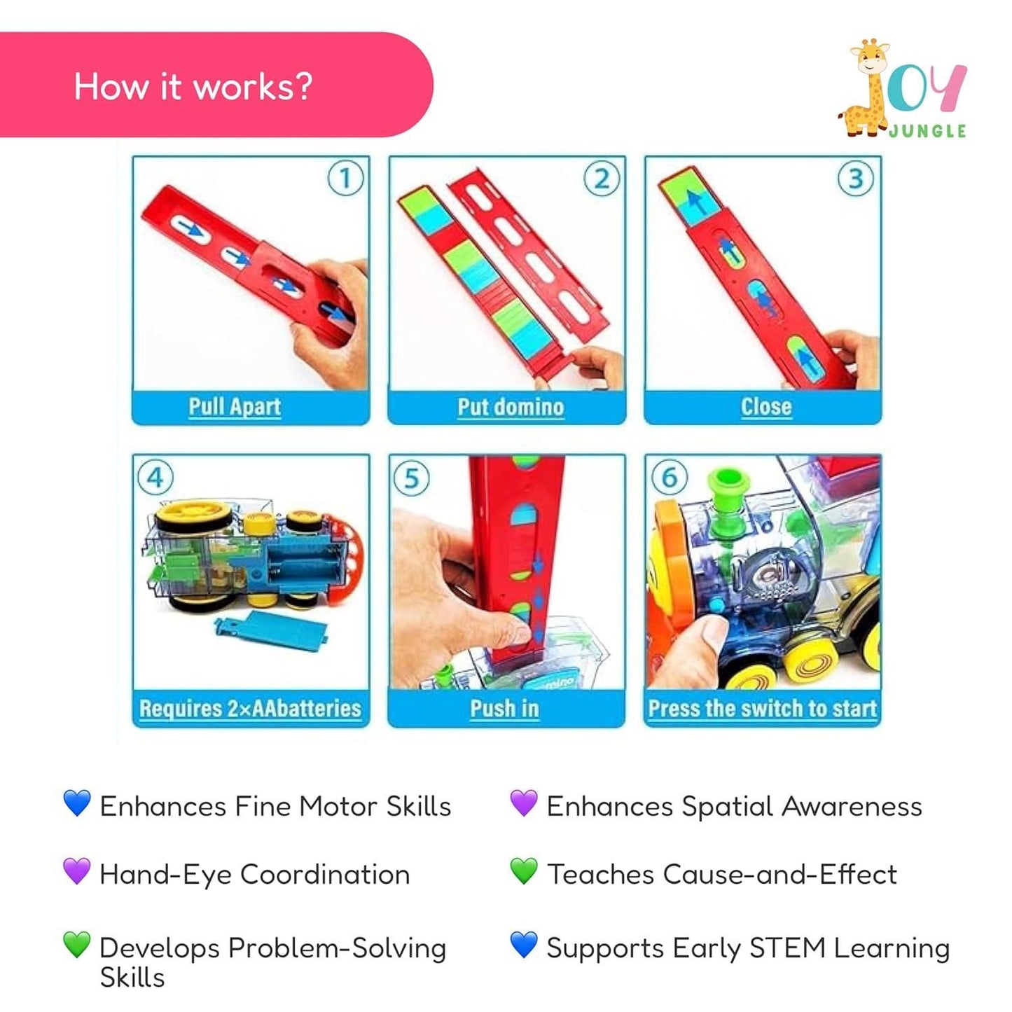 Train Domino Toy Set