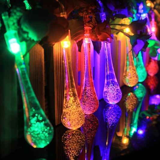 LED Rain Drop Fairy Lights Home Decoration