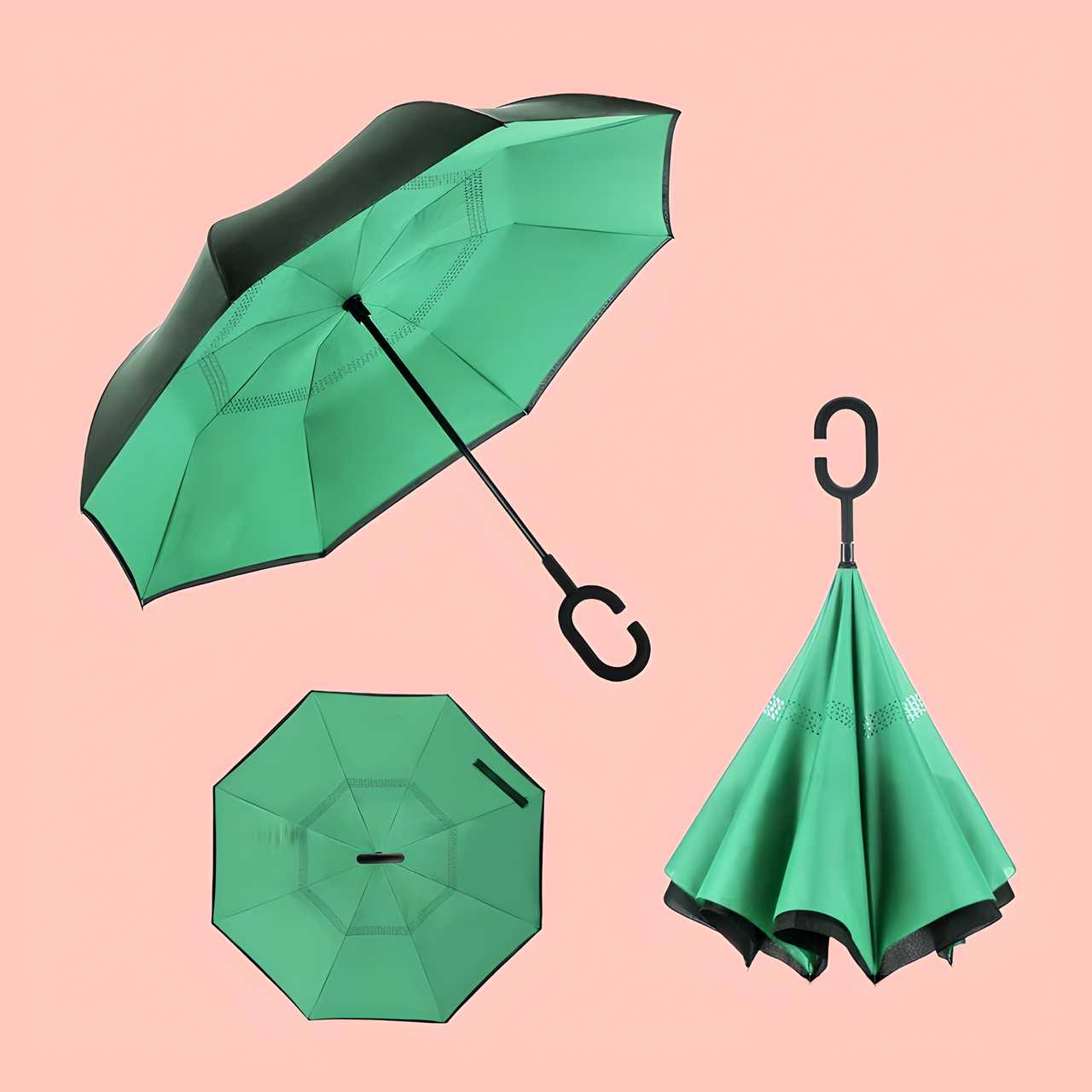 Reverse-folding Umbrella