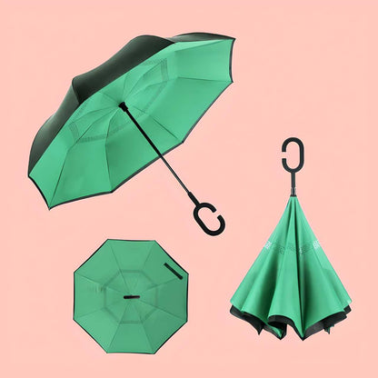 Reverse-folding Umbrella
