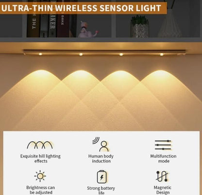 LED Passive Infrared (PIR) Motion Sensor light panel (USB Rechargeble)