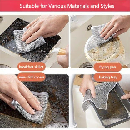 Multipurpose Wire Dishwashing Rags (Pack of 10)