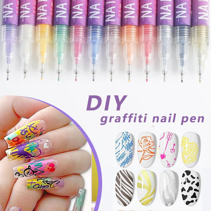 Nail Art Pens (12 Colors Set)