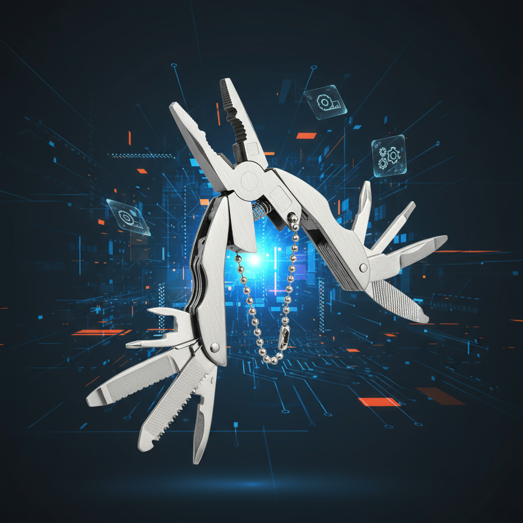 Mini Portable Pocket Plier Keychain Hand Tool Kit