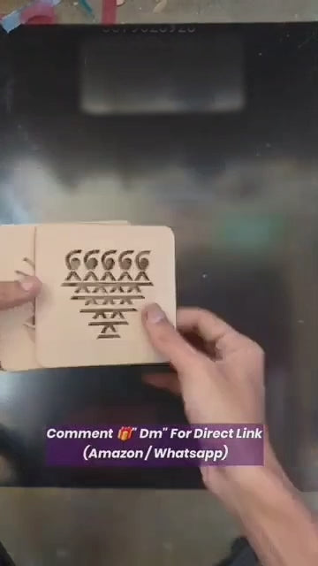 Wooden MDF Rangoli Stencil (5pcs)